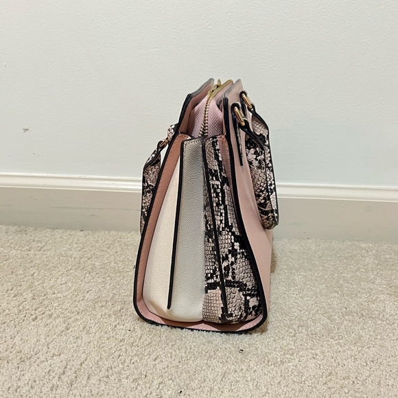 Matching Set Aldo Aferrandraa Pink Snakeskin Handbag w Ocoissa Wallet - Picture 5 of 9